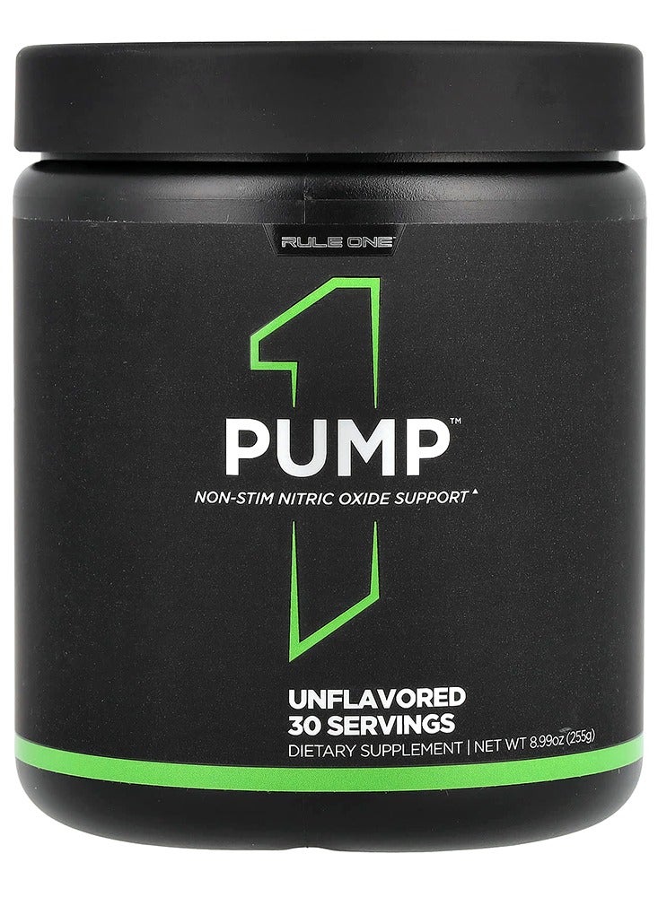 Pump Stimulant-Free Pre Workout Powder Unflavored 30 Servings – Performance Support Formula with L-Citrulline & Nitrosigine